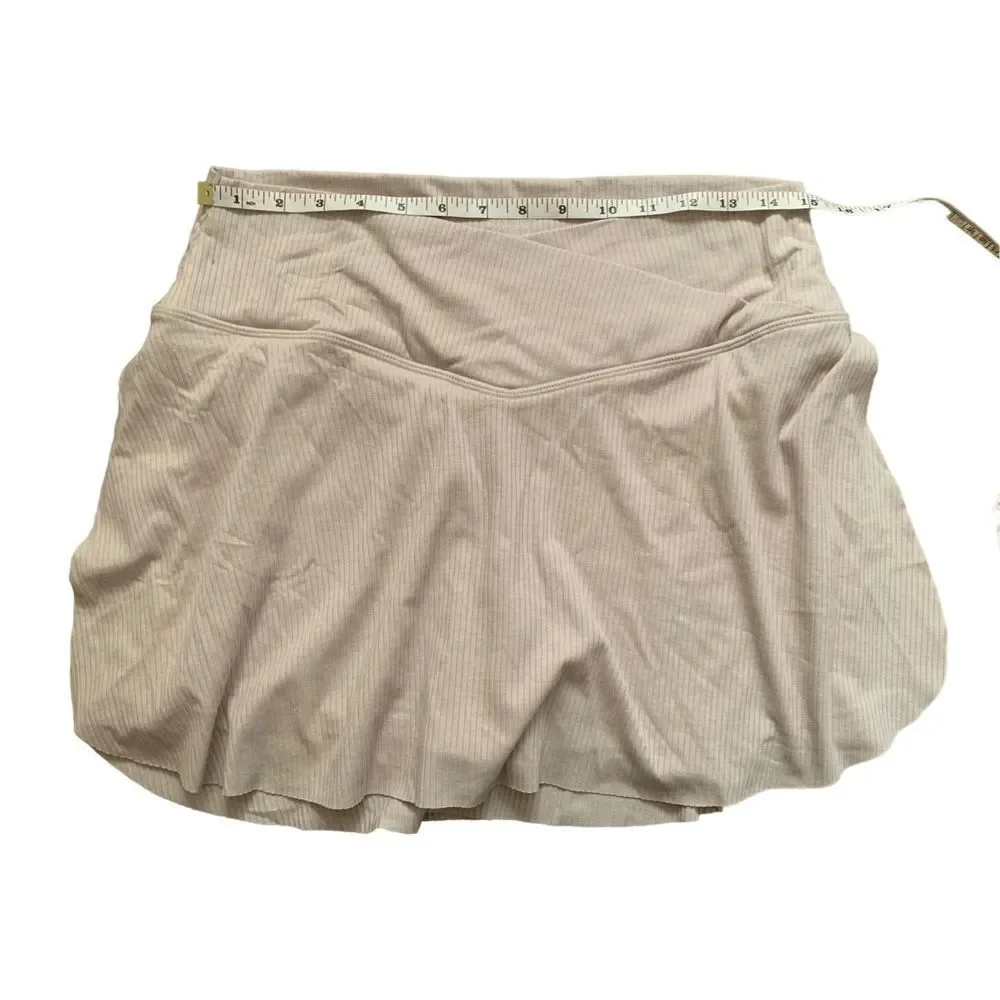 Calvin Klein, Skort/Skirt/Shorts, Off White Almost Tan, Large, NWT.